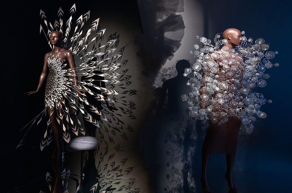 Installation view ‘Iris van Herpen: Sculpting the Senses’, GOMA 2024 / Photograph: N Umek © QAGOMA