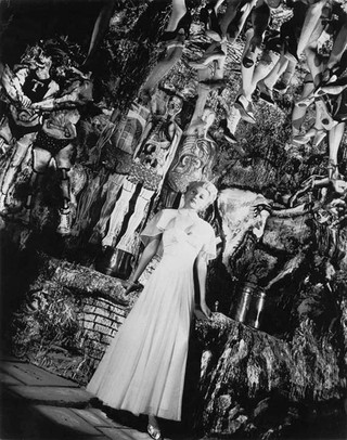 Elsa Bannister (Rita Hayworth) in a gruesome section of the funhouse not included in the final release.