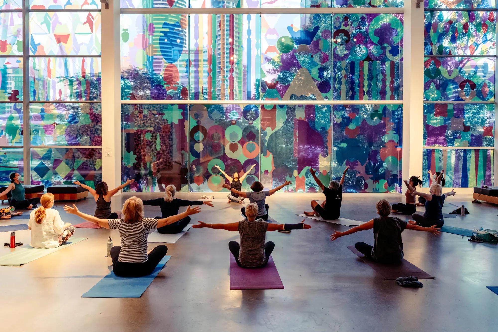 Art + Yoga / February 2022 / Gallery of Modern Art, Brisbane / Photography: J Ruckli, QAGOMA