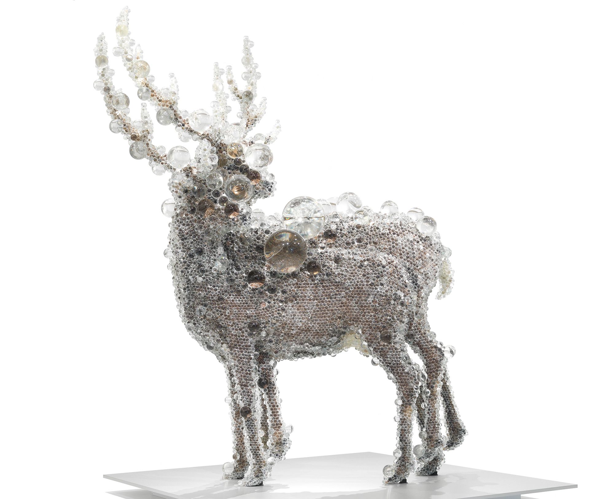 Kohei Nawa, Japan b.1975 / PixCell-Double Deer#4 2010 / Mixed media / 224 x 200 x 160cm / Purchased 2010 with funds from the Josephine Ulrick and Win Schubert Diversity Foundation through the QAG Foundation / Collection: Queensland Art Gallery | Gallery of Modern Art / © Kohei Nawa