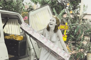 Ruth Maddison, Australia b.1945 / (Untitled 6) (from ‘Christmas holiday with Bob’s family, Queensland, 1978’ series) 1978-79 / Gelatin silver photograph, hand-coloured on paper / 20.1 x 20.3cm / Purchased 1995. QAG Foundation / Collection: Queensland Art Gallery | Gallery of Modern Art / © Ruth Maddison