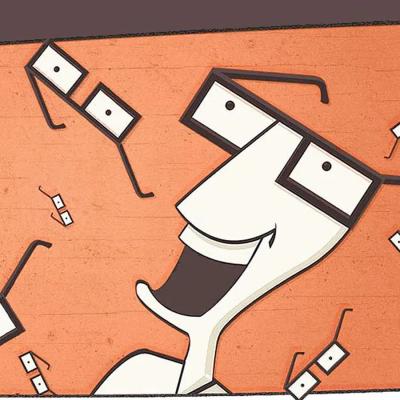 Le bonhomme à lunettes