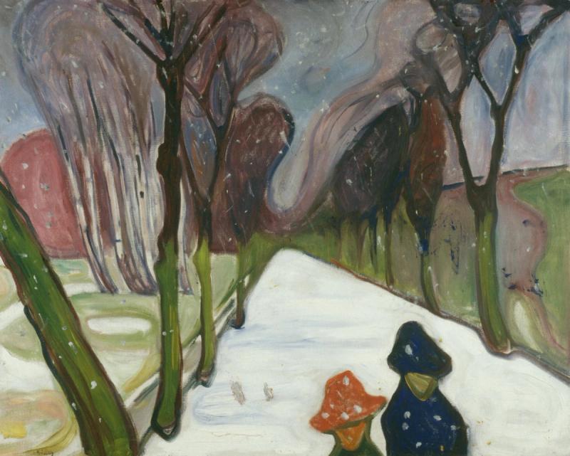Edvard Munch: «Nysnø i alléen», 1906 – Kunstavisen