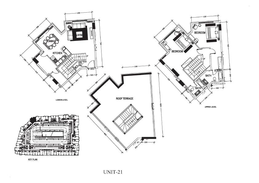 2BR Floor Plan - DAMAC Suburbia