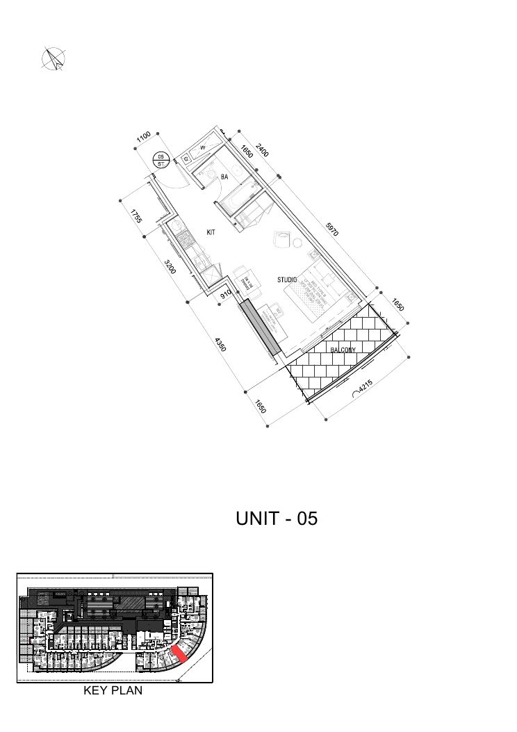 Studio Floor Plan - داماك ماجيستين