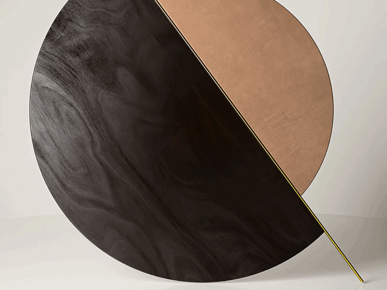 P82 Leonardo Black melamine chipboard by Saviola, view 2