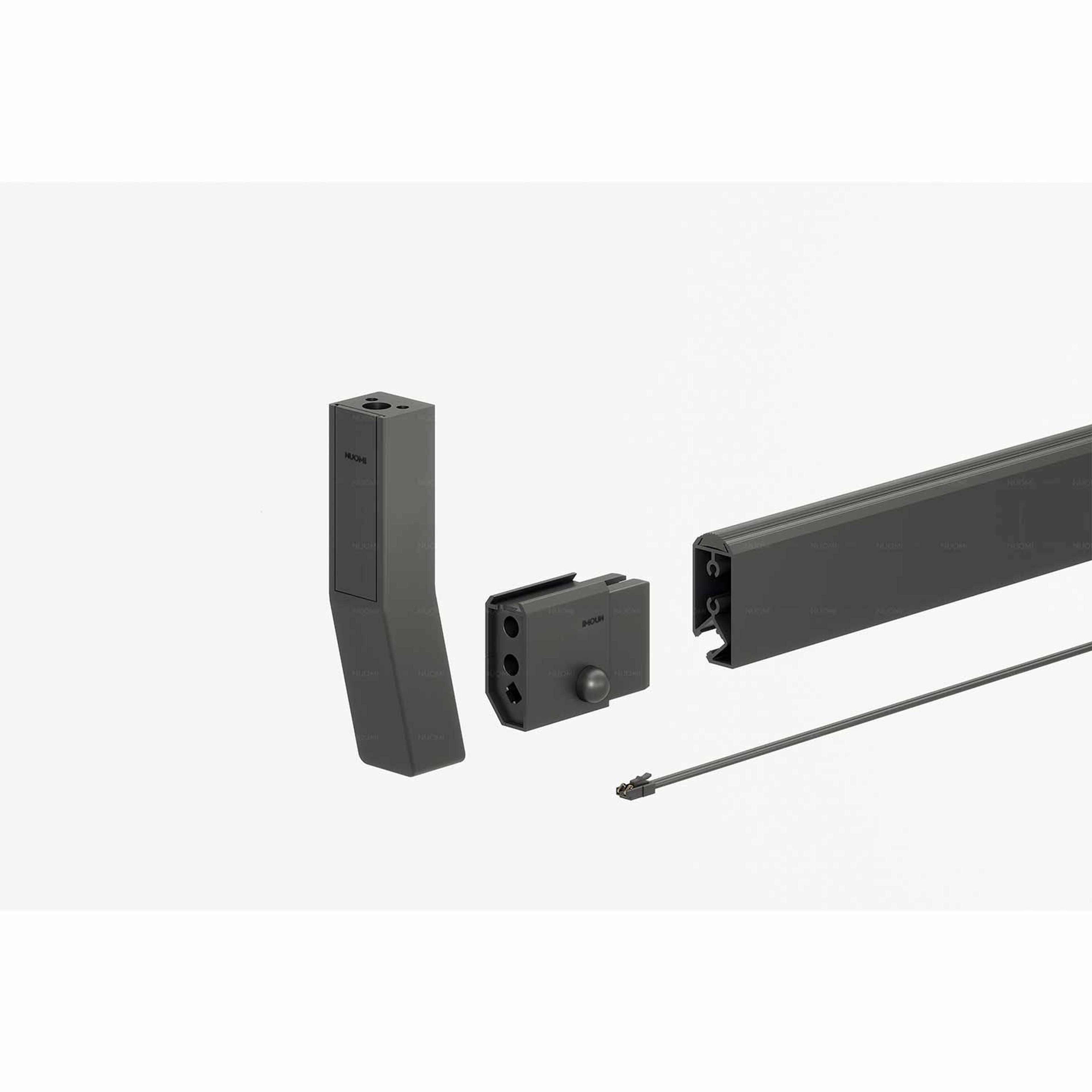 ZEUS SERIES CLOTHES RAIL WITH LED LIGHT melamine chipboard by NUOMI, view 2