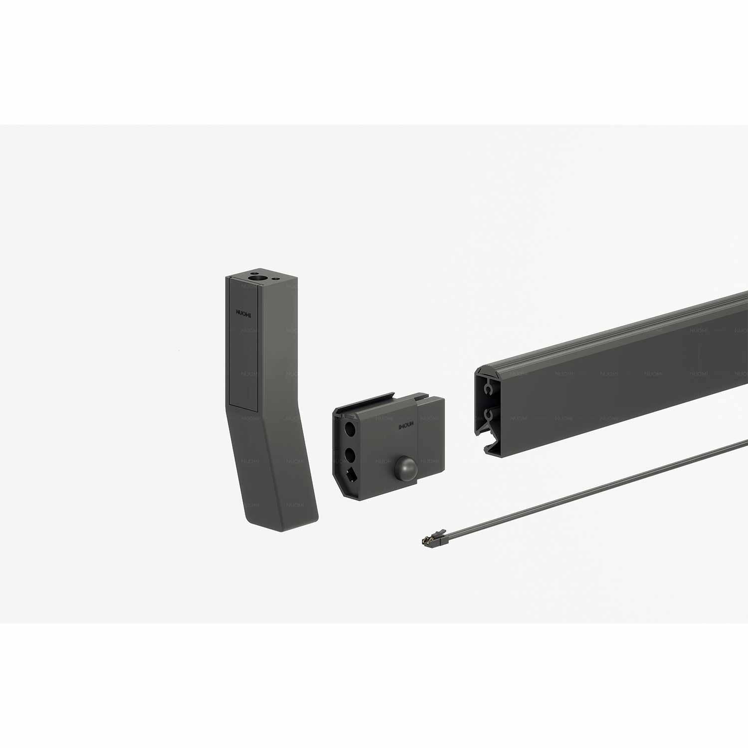ZEUS SERIES CLOTHES RAIL WITH LED LIGHT melamine chipboard by NUOMI, view 2
