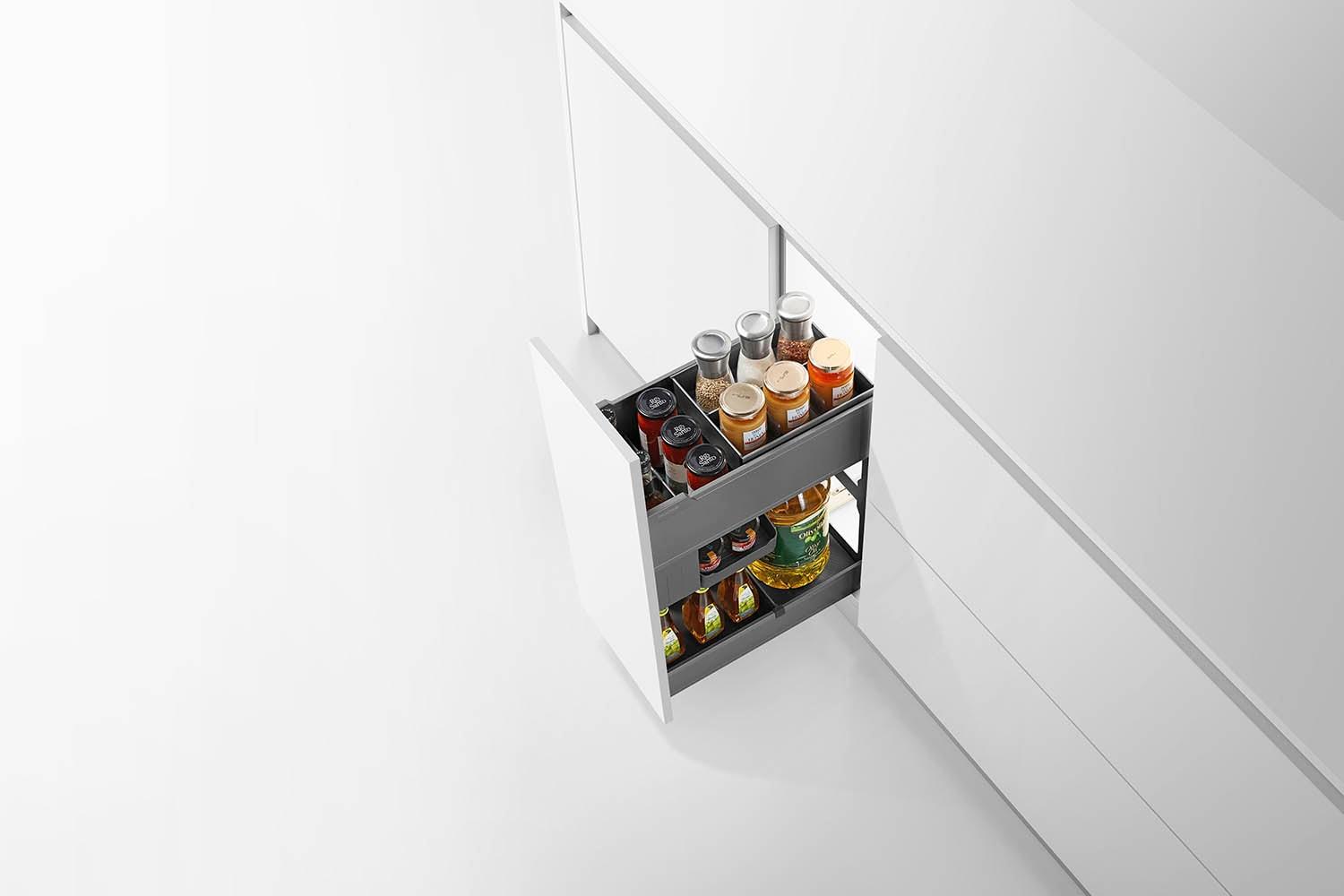 Encanto Series Pull-out Seasoning Basket With Slidable Drawer, aksesor mobiliesh, nga Nuomi, pamja 3