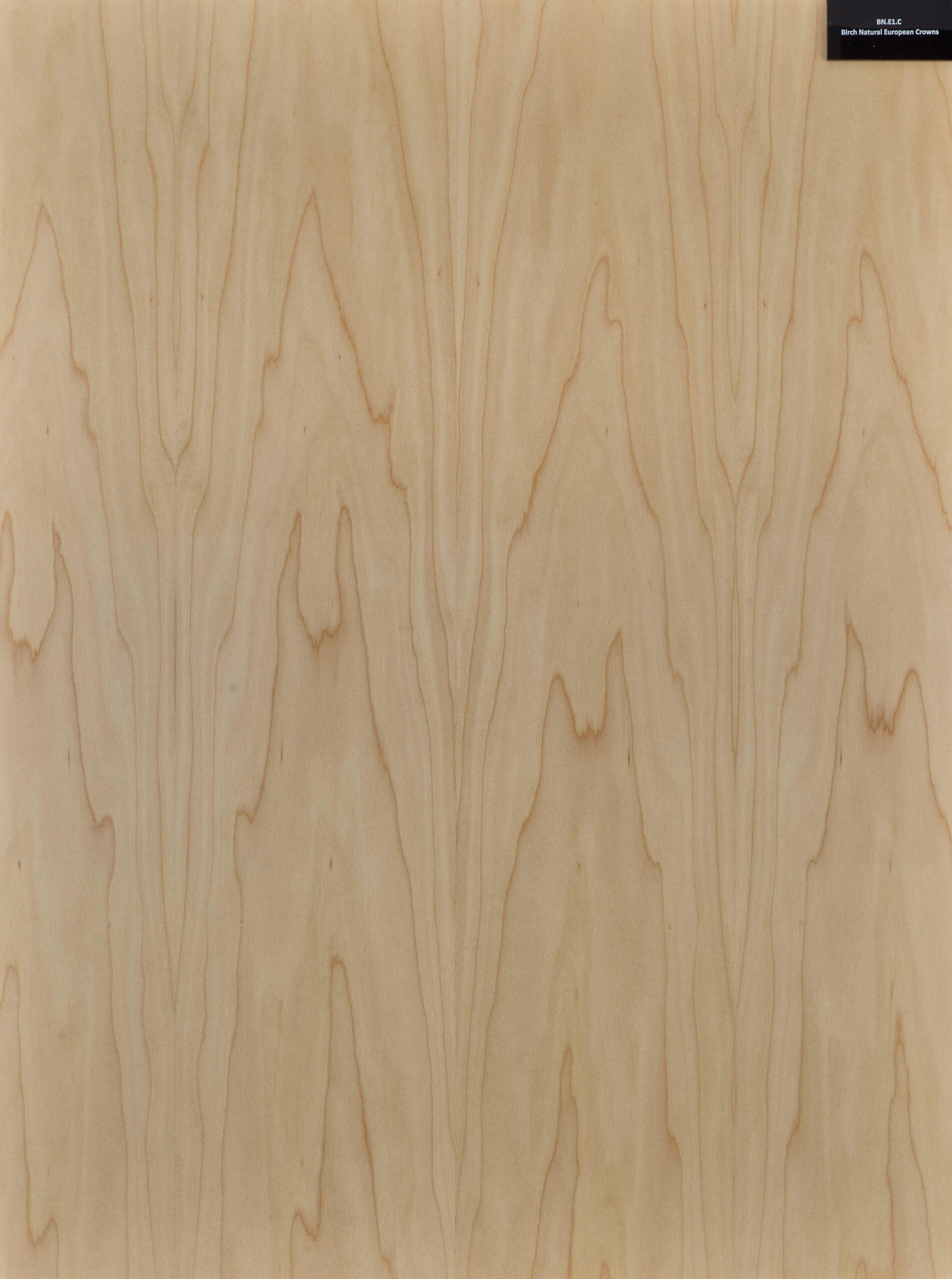 Birch Natural European Crowns wood veneer