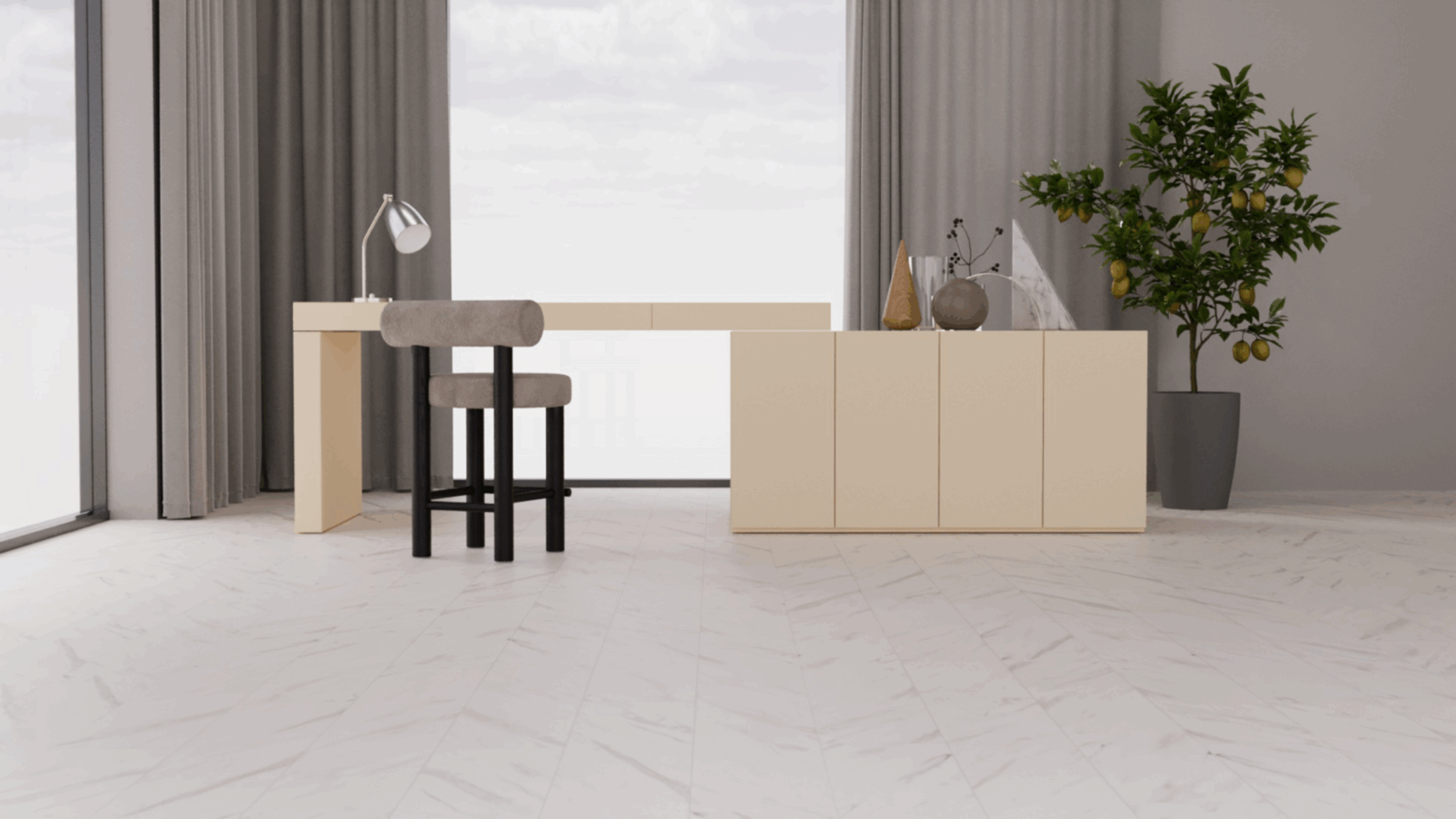 Krem melamine chipboard by Yildiz, view 2