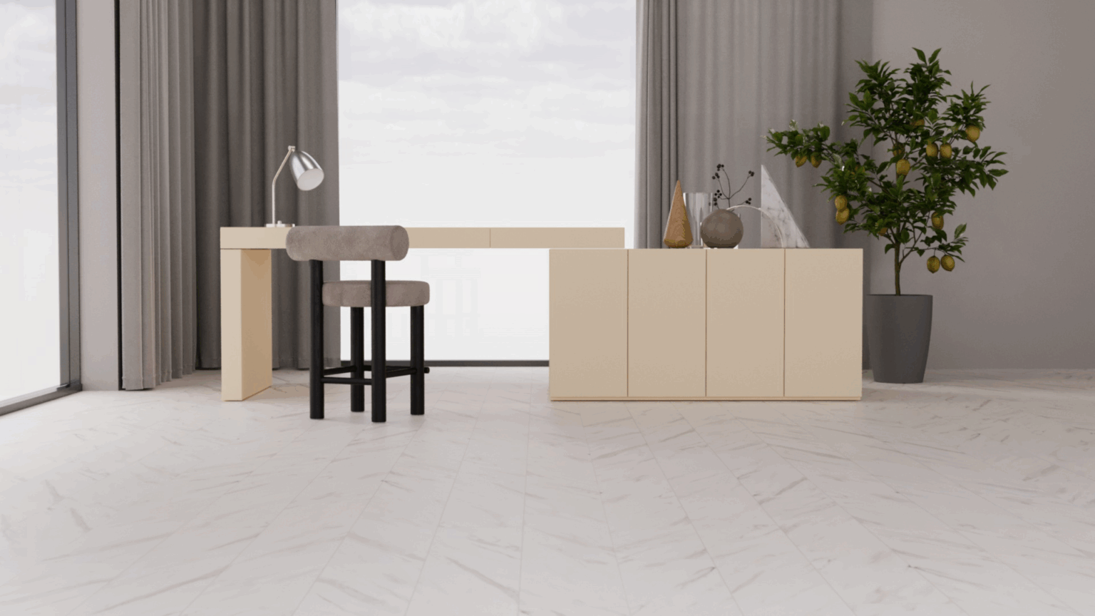 Krem melamine chipboard by Yildiz, view 2