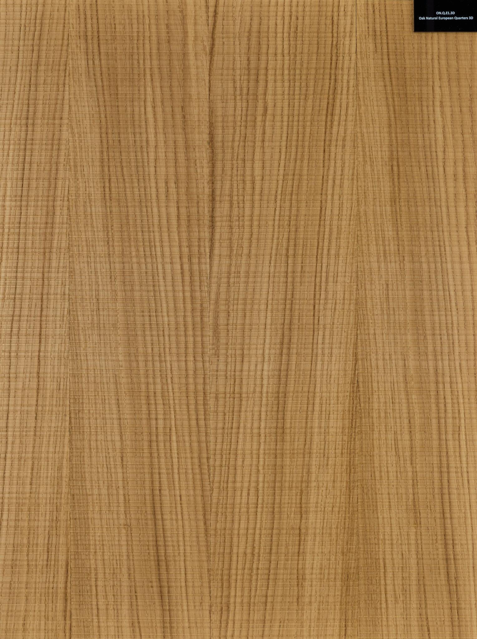 Oak Natural European Quarters 3D wood veneer