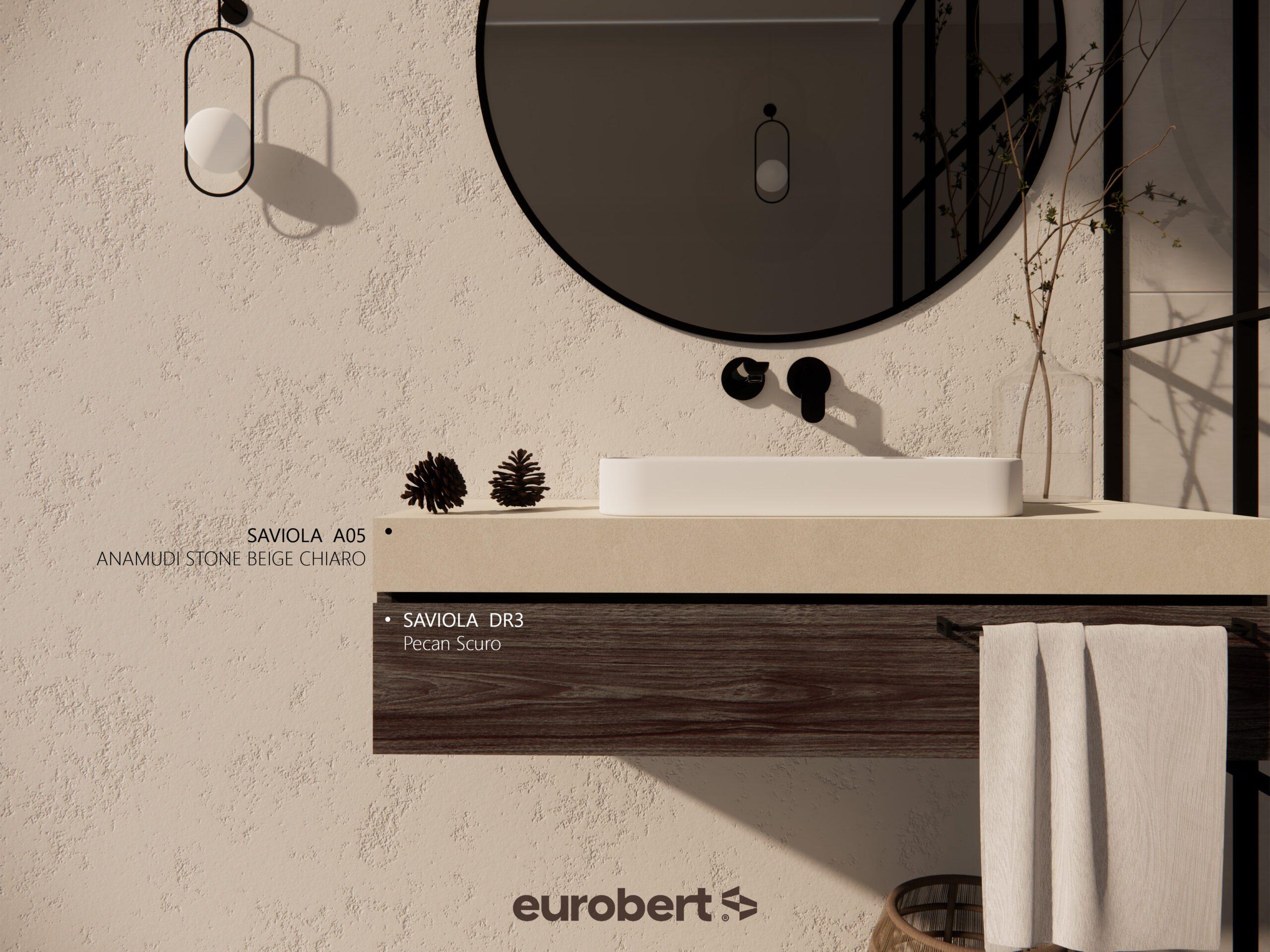 DR3 Pecan Scuro melamine chipboard by Saviola, view 2