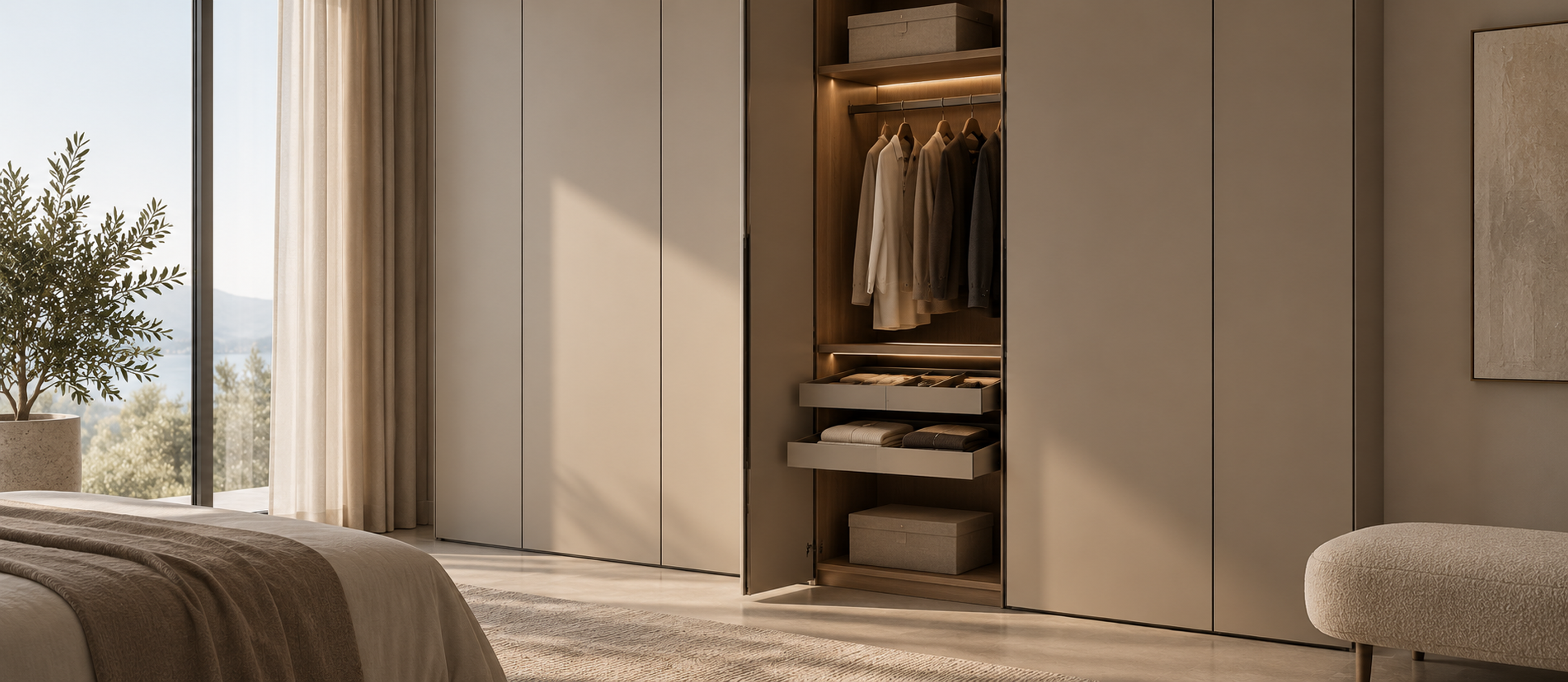 Accessories in a finished interior