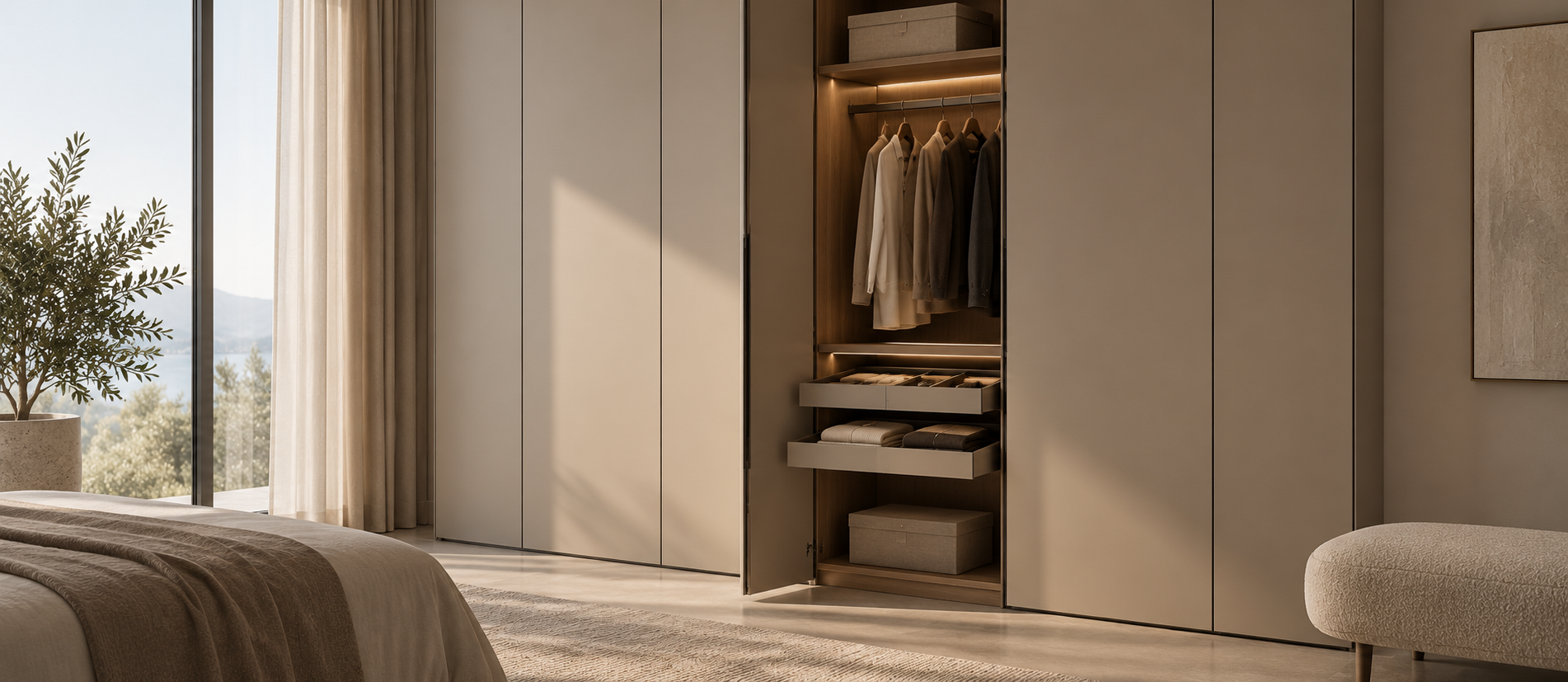 Accessories in a finished interior