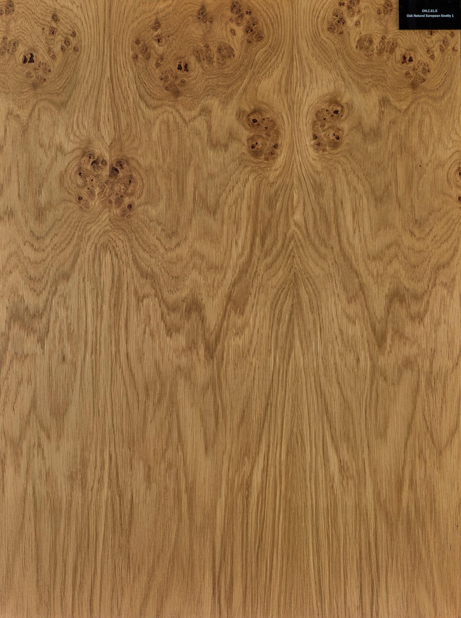 Oak Natural European Knotty 2 wood veneer, view 2