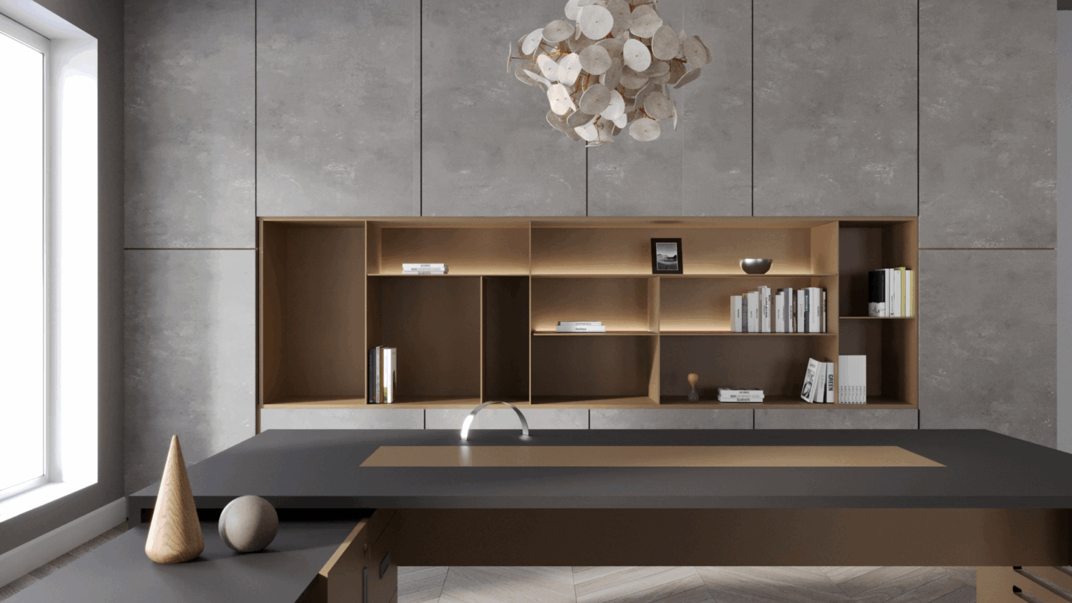 Retro Silver melamine chipboard by Yildiz, view 2