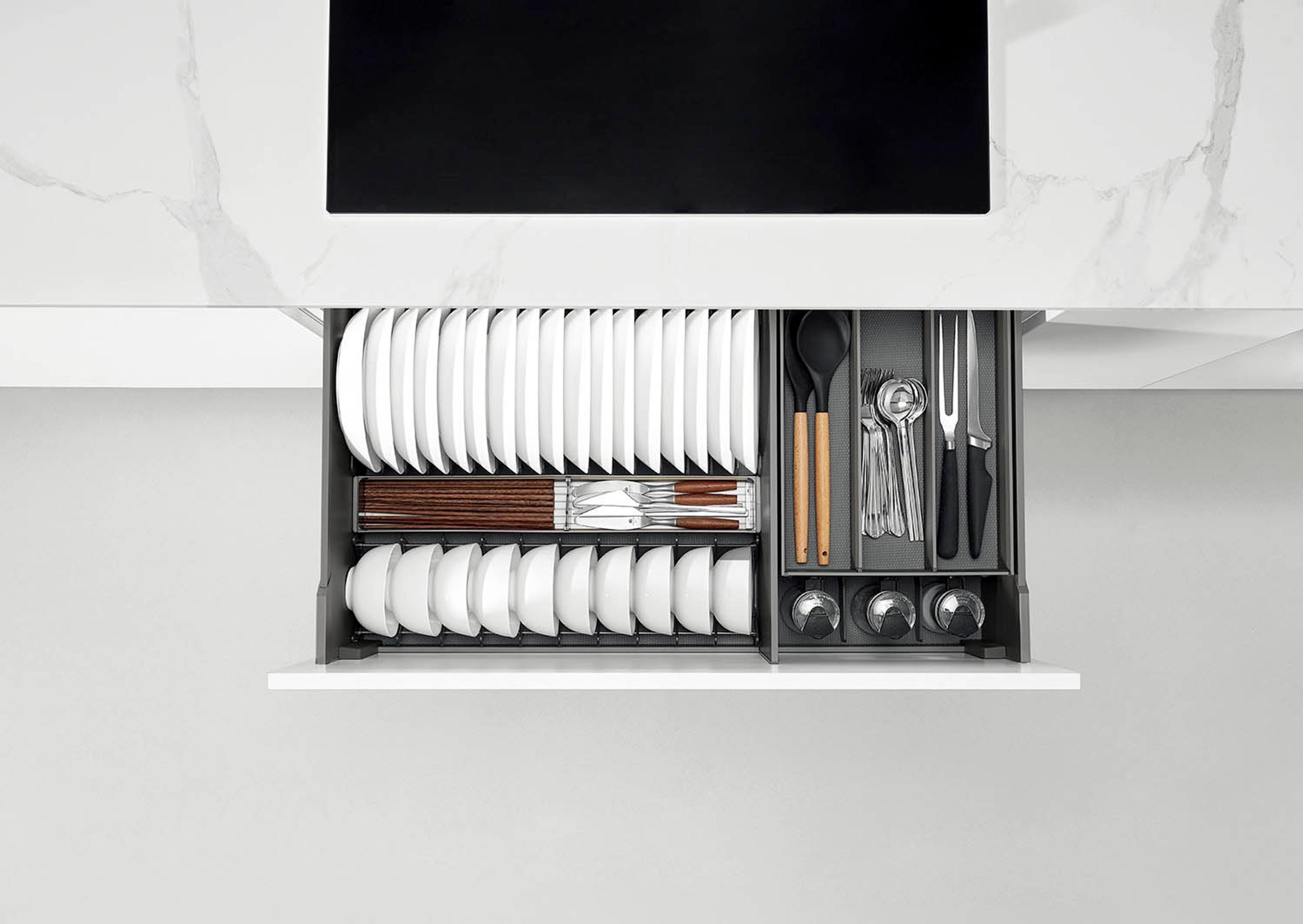 Encanto Series Multi-functional Basket With Slidable Cutlery Tray, aksesor mobiliesh, nga Nuomi, pamja 2