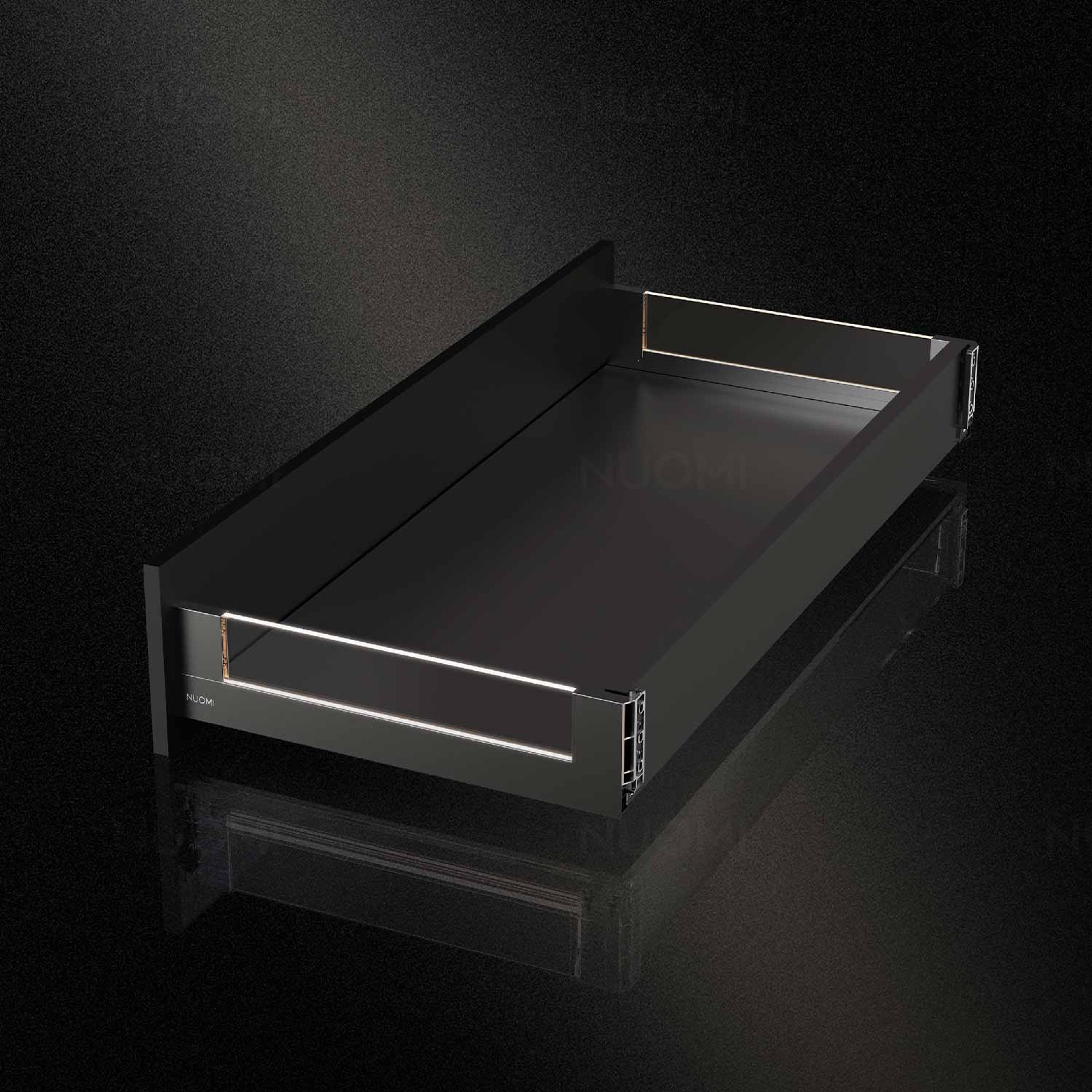 Jane Series Mid-height Glass Lighting Drawer Box, aksesor mobiliesh, nga Nuomi, pamja 2