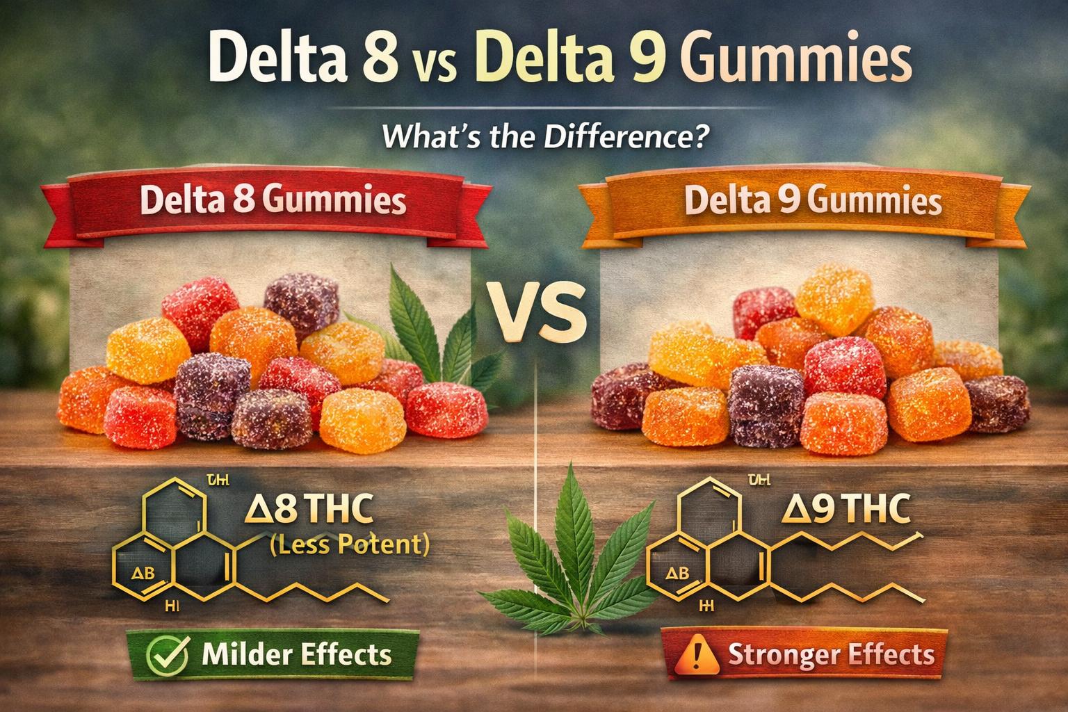 Delta 8 vs Delta 9 Gummies image