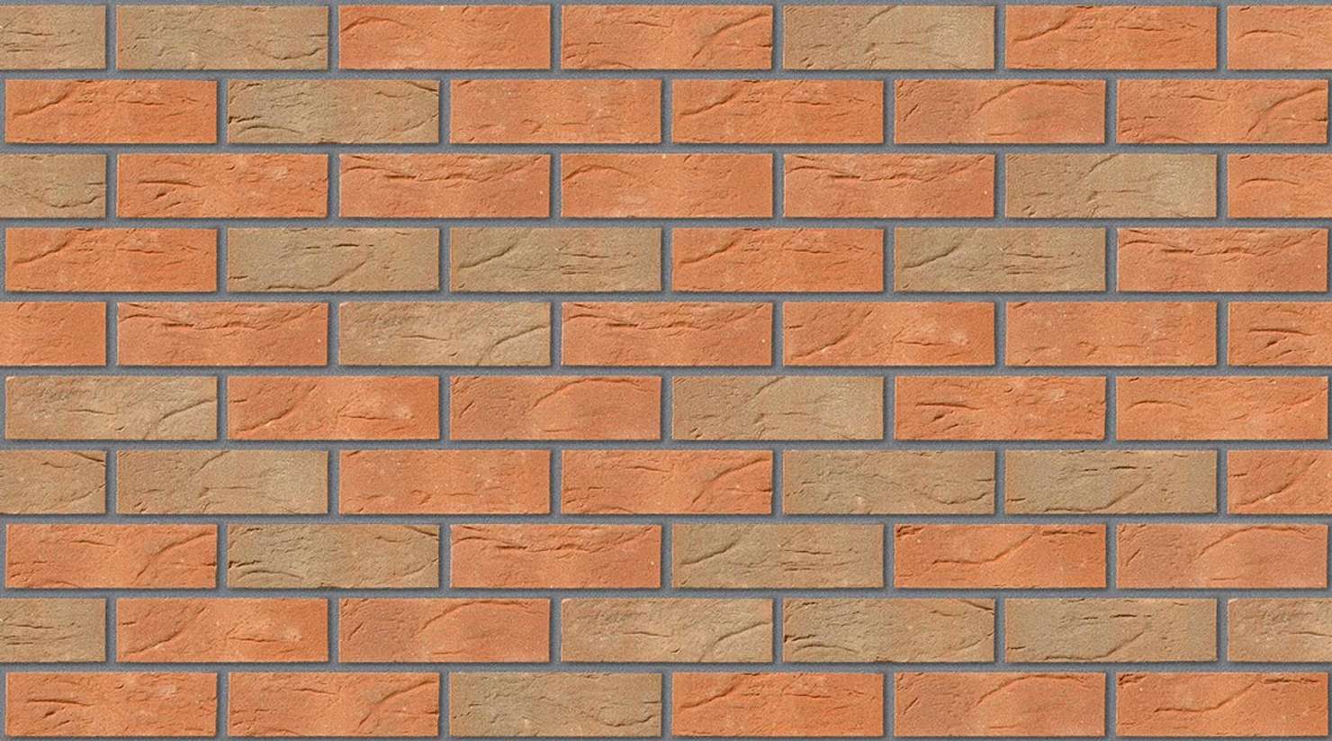 Clumber Red Mixture with Mid Grey mortar