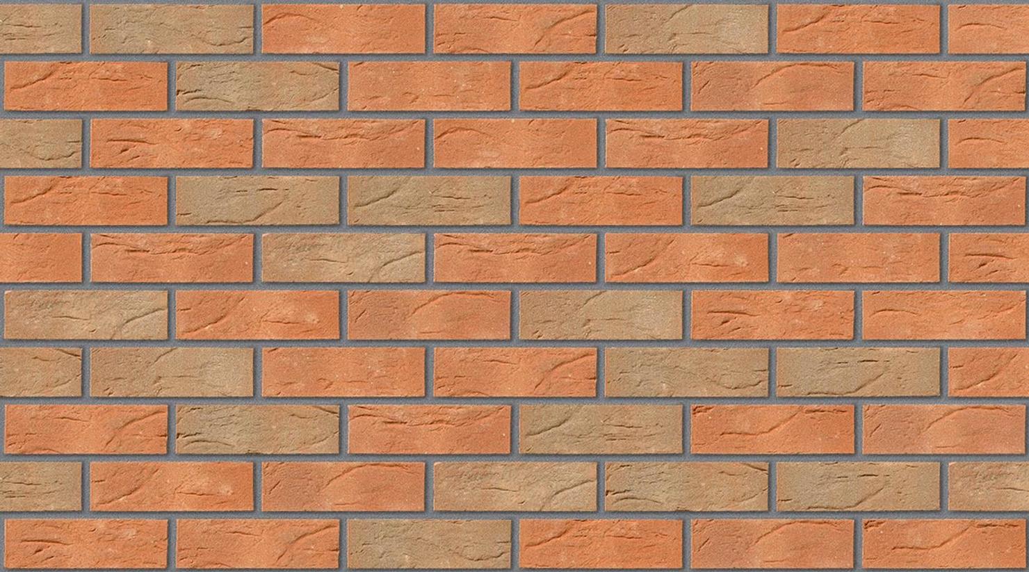 Clumber Red Mixture with Mid Grey mortar