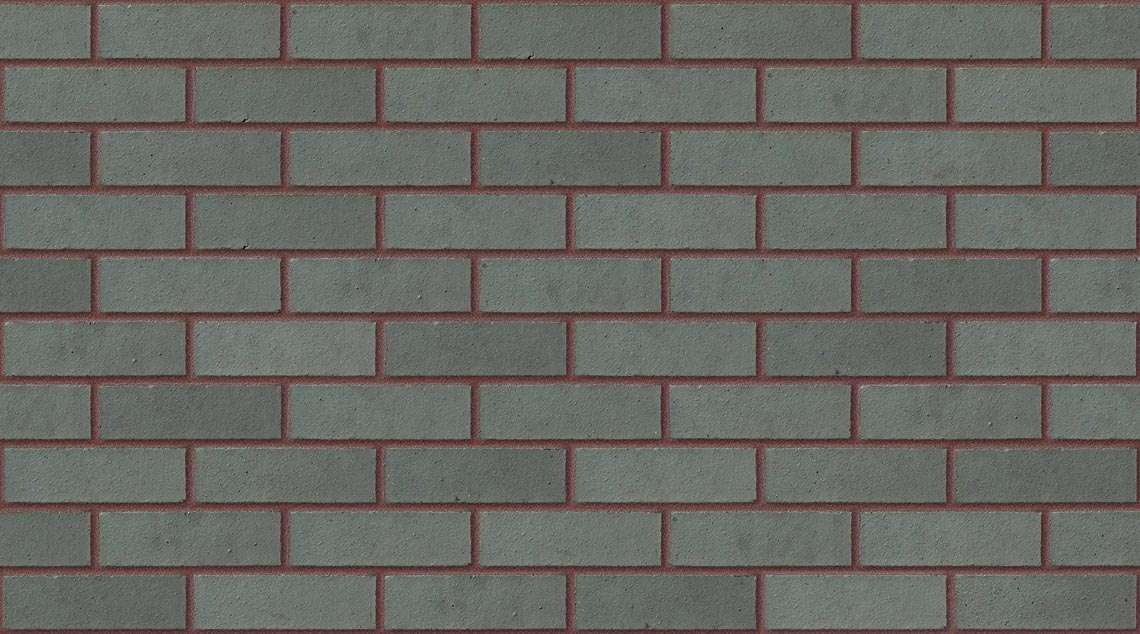Blue Smooth with Brown Red mortar