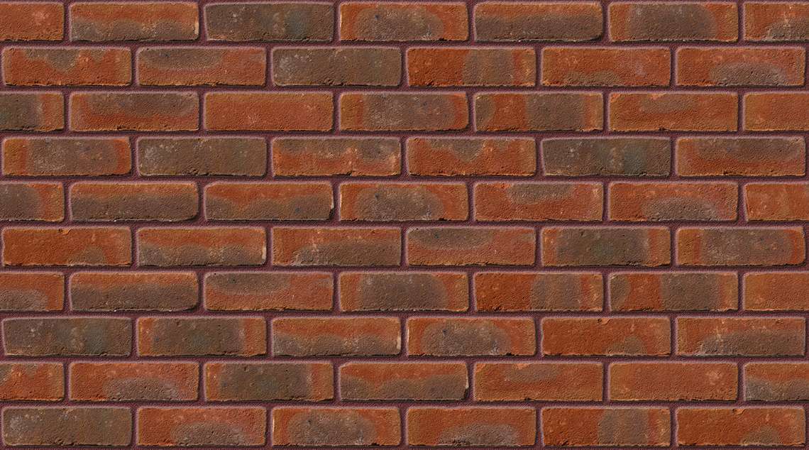 Chartham Red Multi with Brown Red mortar