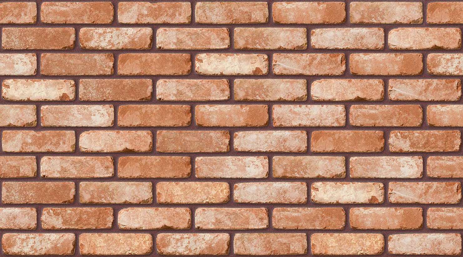 Retro Cottage Stock with Brown Red mortar