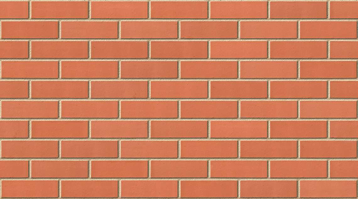 Red Smooth with Buff mortar