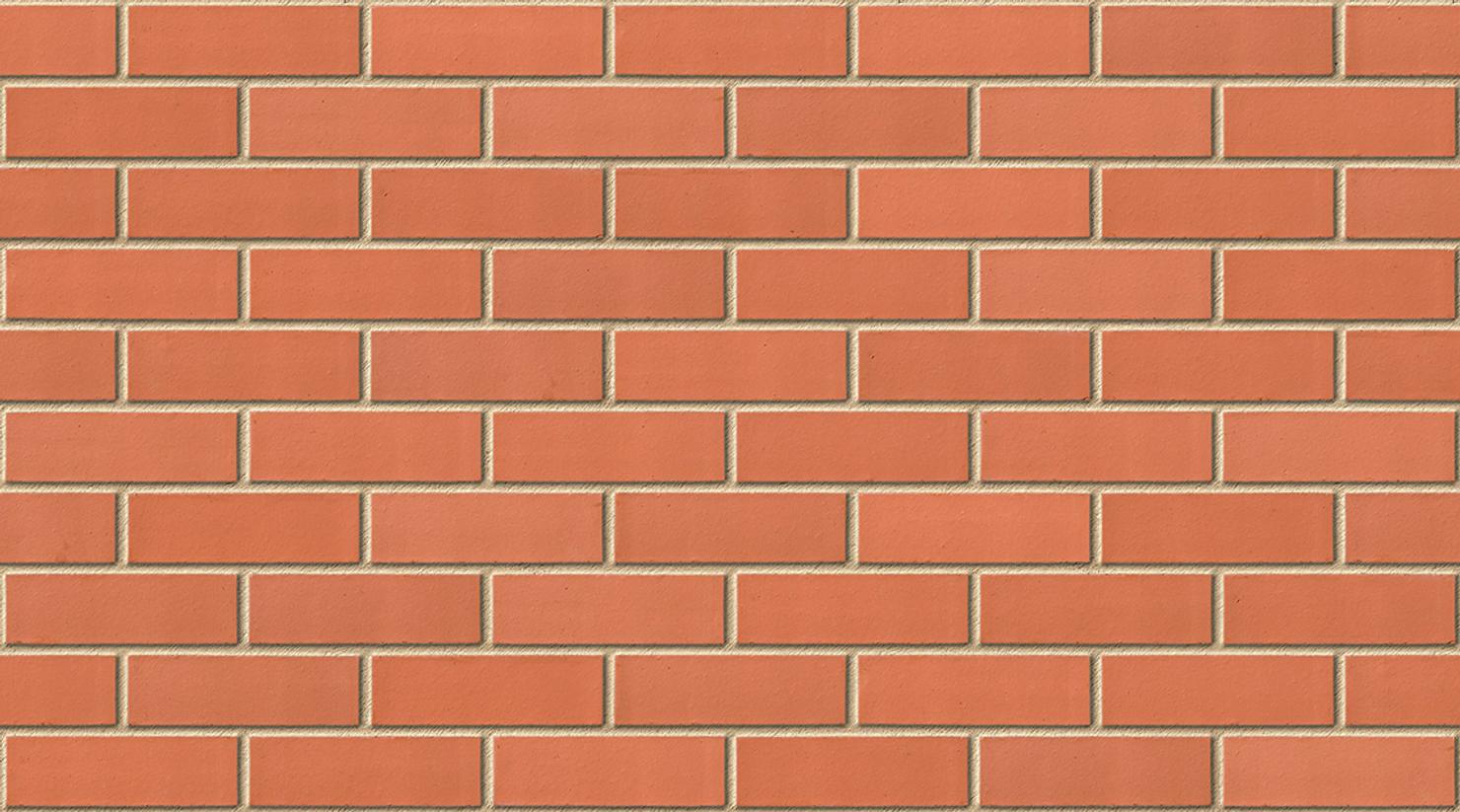 Red Smooth with Buff mortar