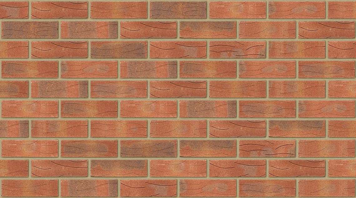 Sherwood Red Mixture with Buff mortar