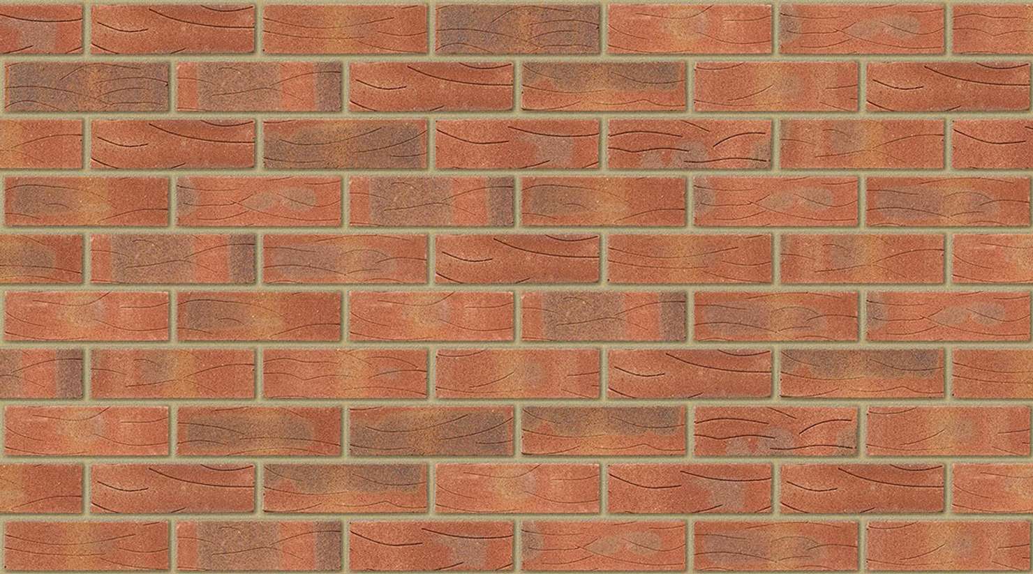 Sherwood Red Mixture with Buff mortar