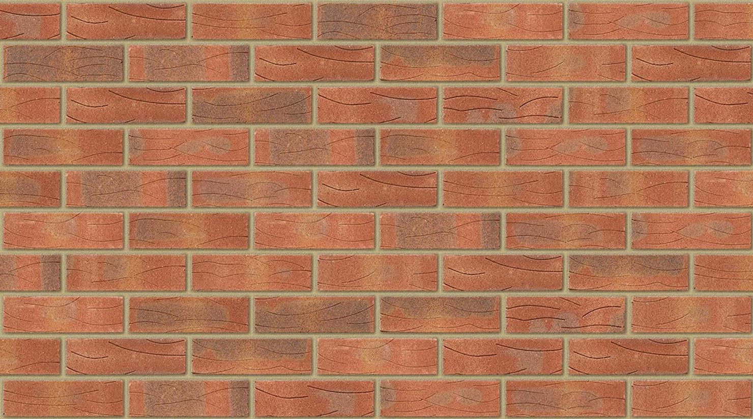 Sherwood Red Mixture with Buff mortar