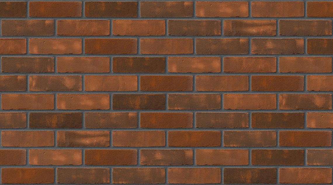 Old English Red with Dark Grey mortar