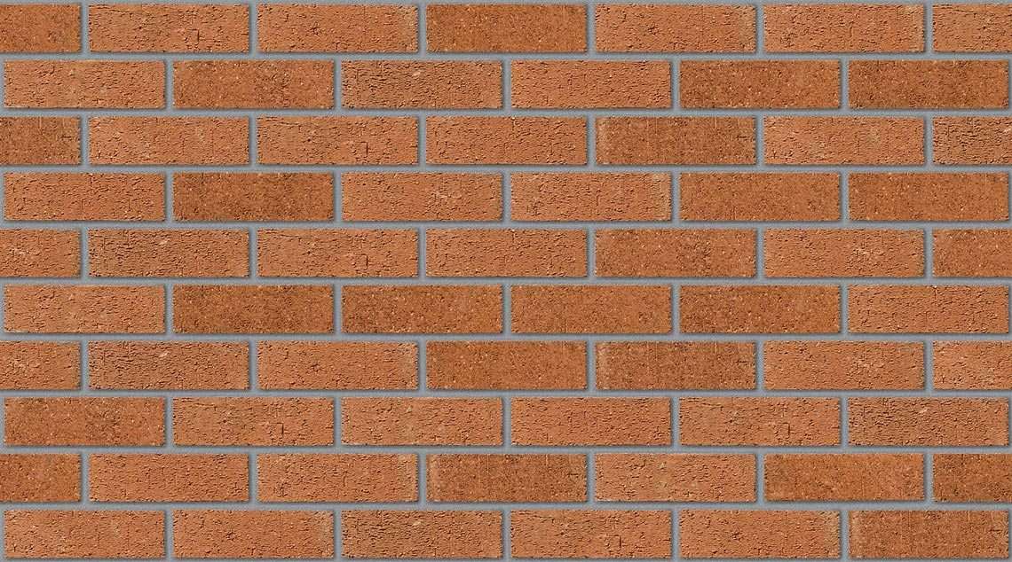 County Red Rustic with Natural mortar