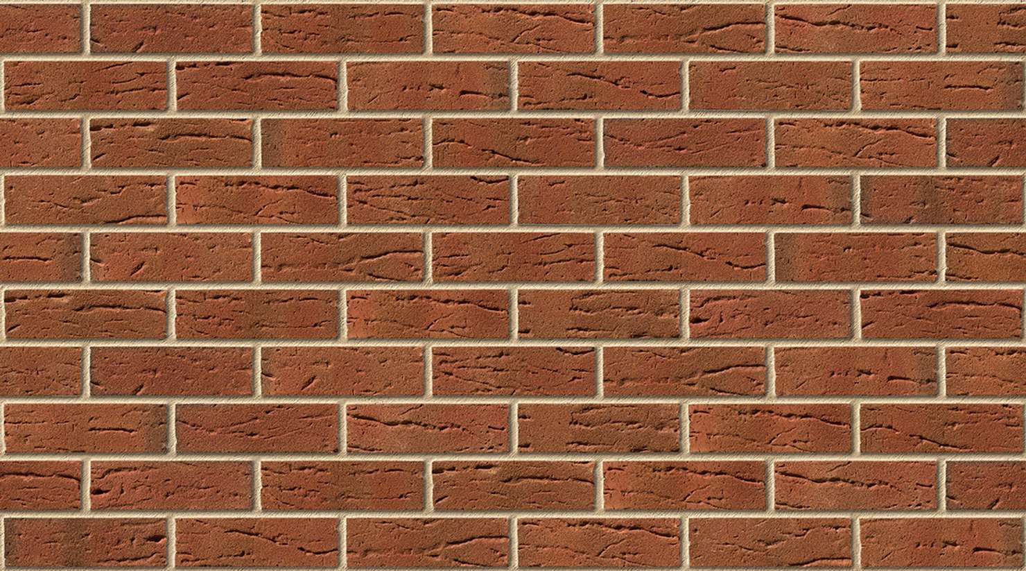 Crimson Red Multi with Buff mortar