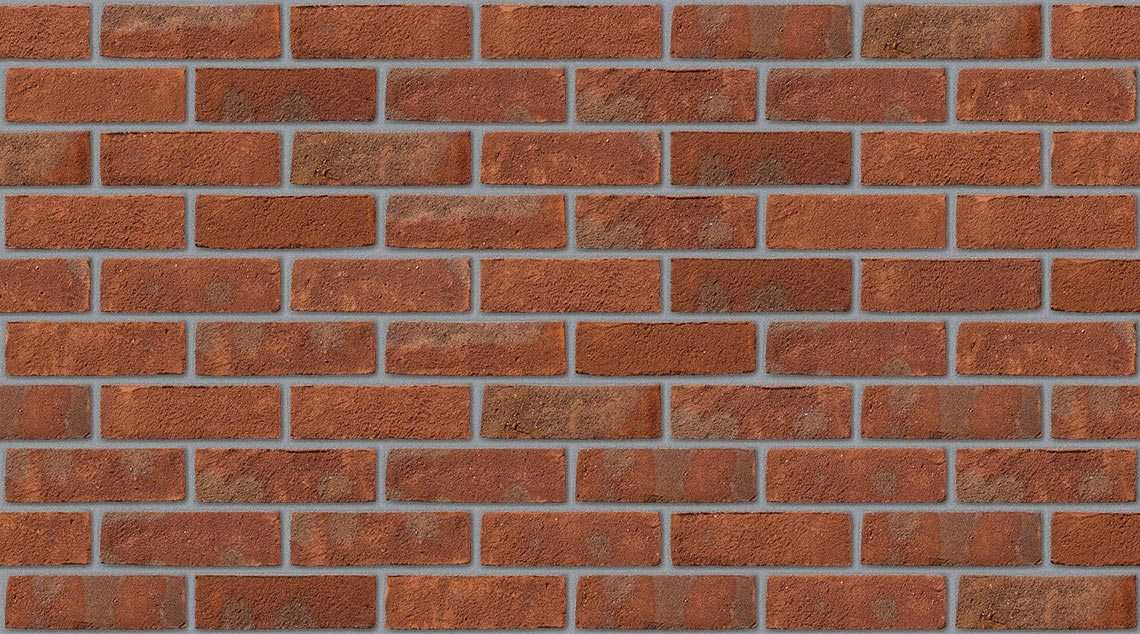 Oakthorpe Red Multi with Natural mortar