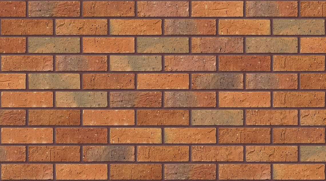 Worcestershire Red Multi with Brown Red mortar