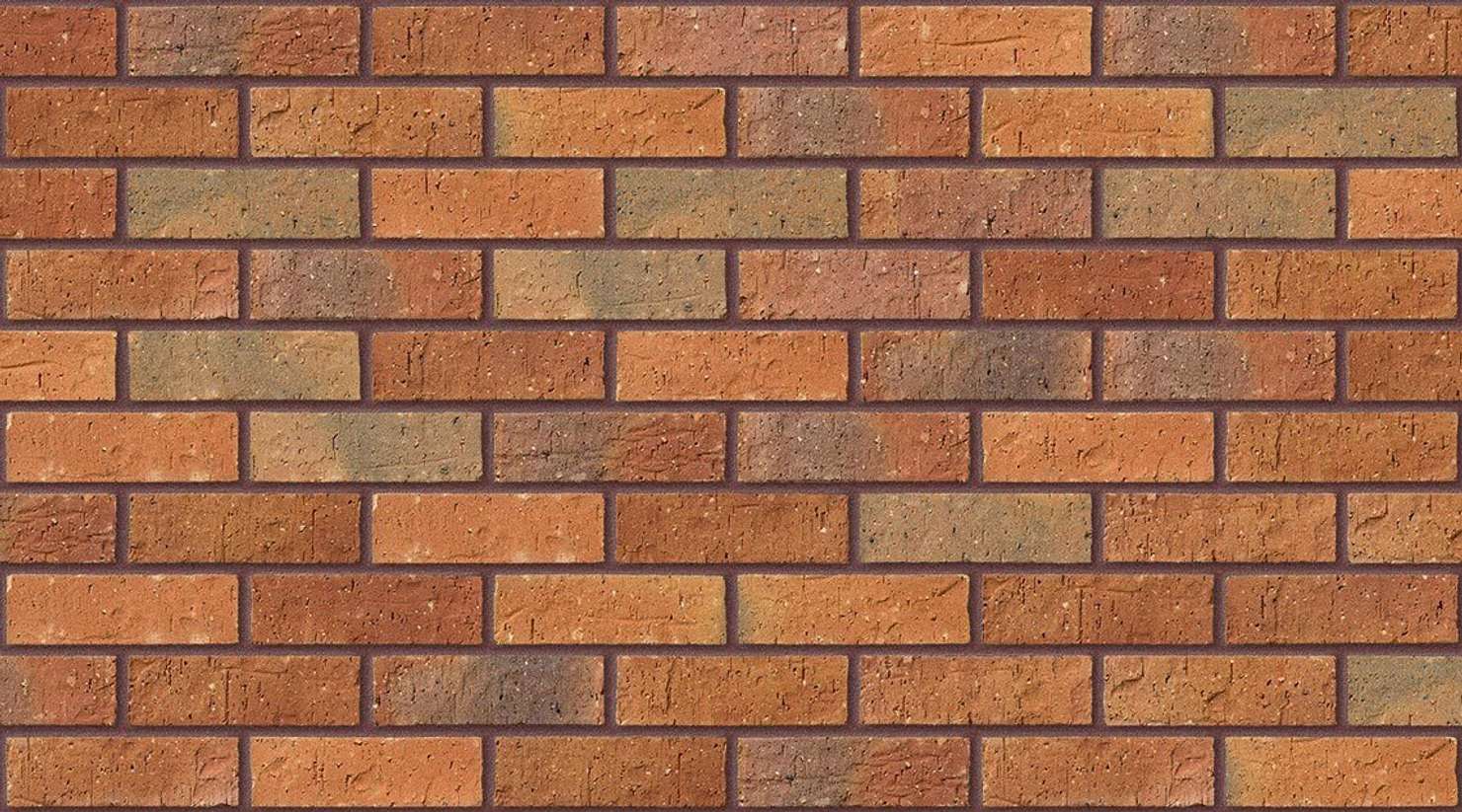 Worcestershire Red Multi with Brown Red mortar