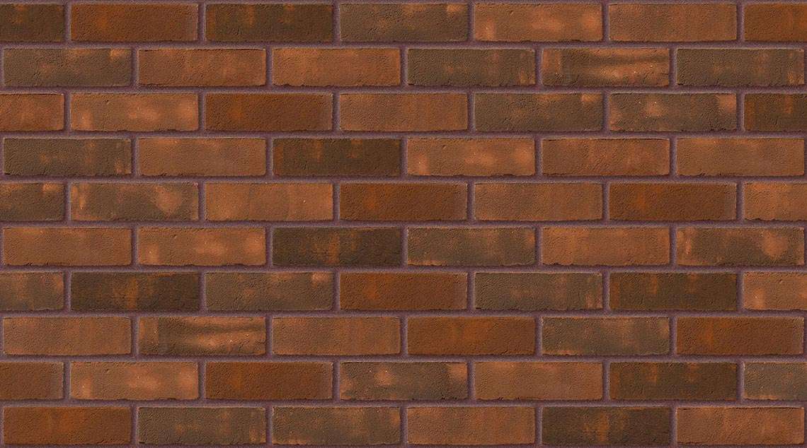 Old English Red with Brown Red mortar