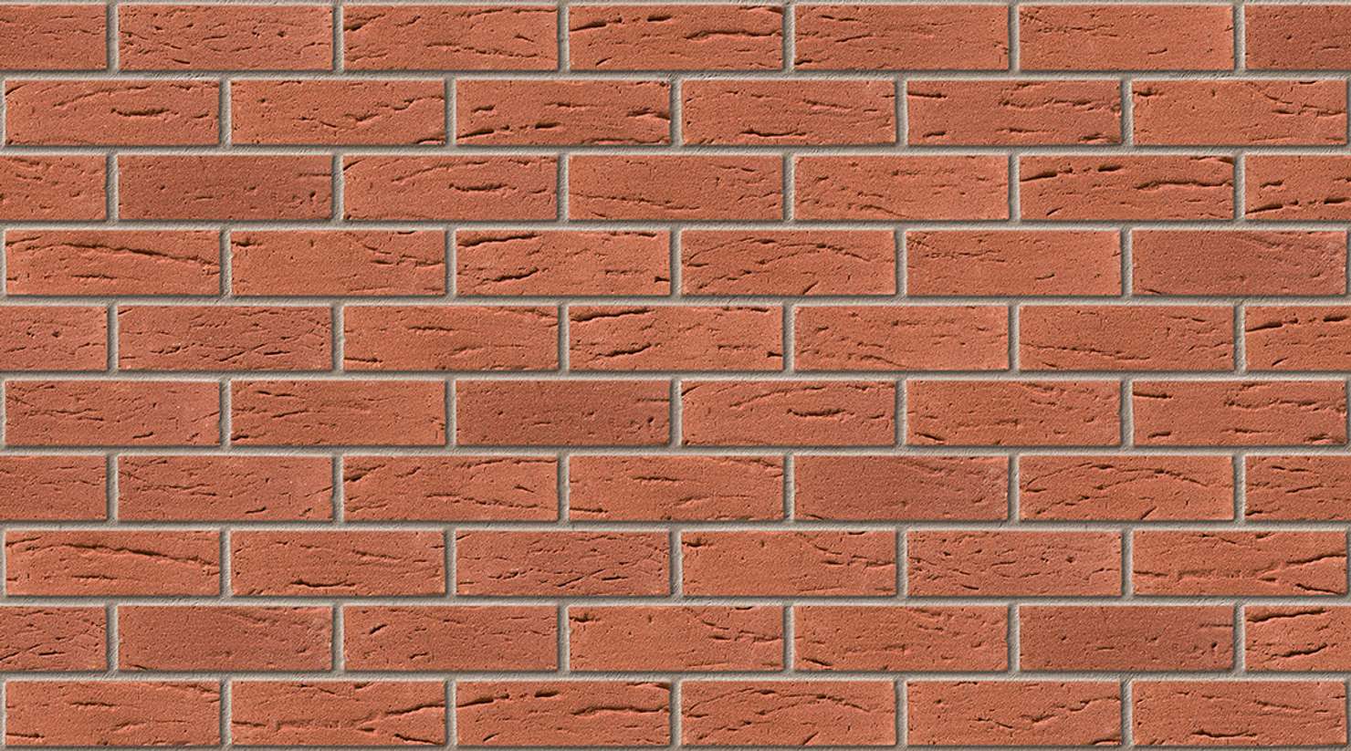 Crimson Red with Natural mortar