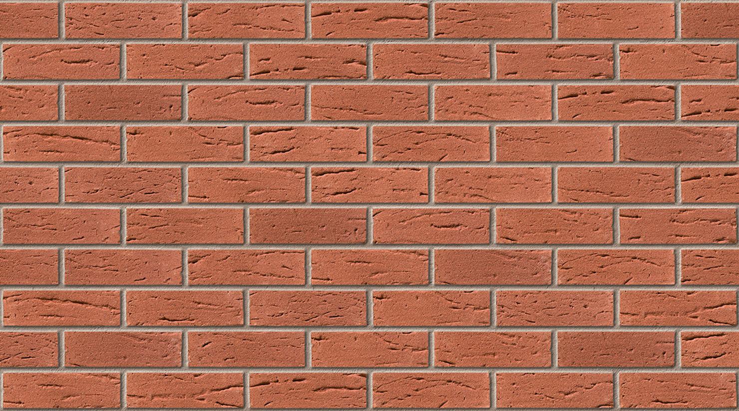 Crimson Red with Natural mortar