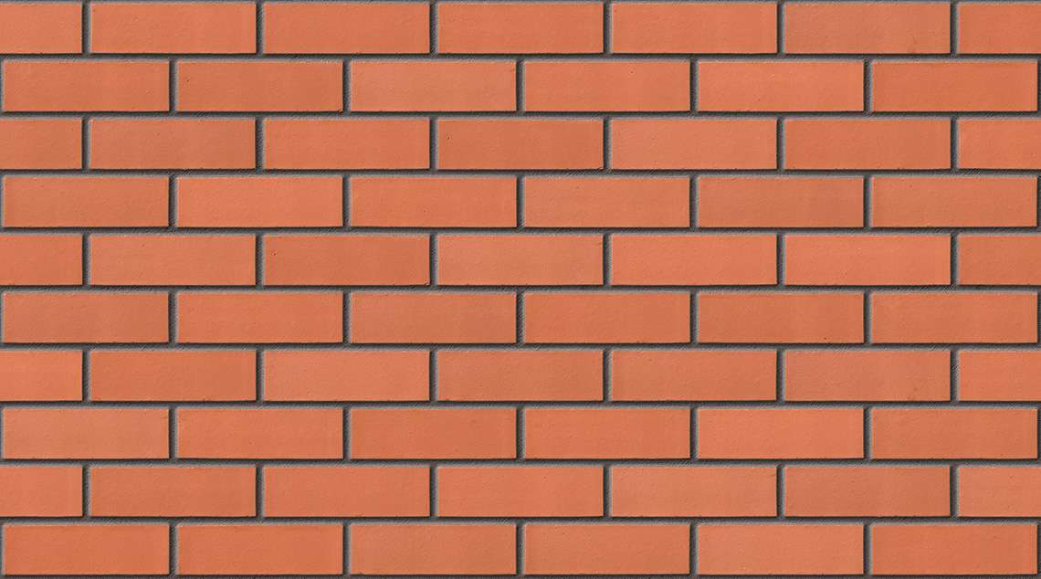 Red Smooth with Dark Grey mortar