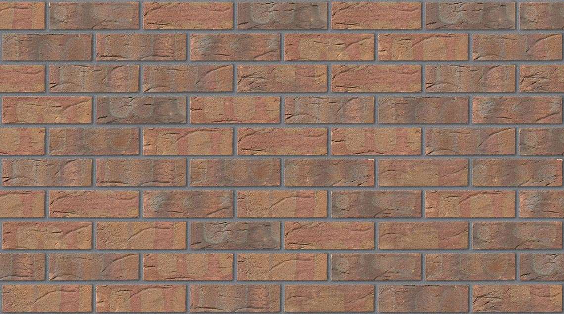 Village Russet Red Mixture with Mid Grey mortar