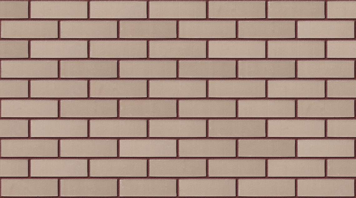 Klinker Chrome Grey with Brown Red mortar