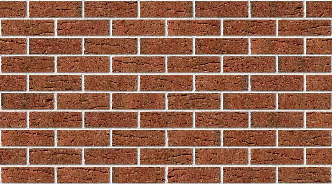 Crimson Red Multi with White mortar