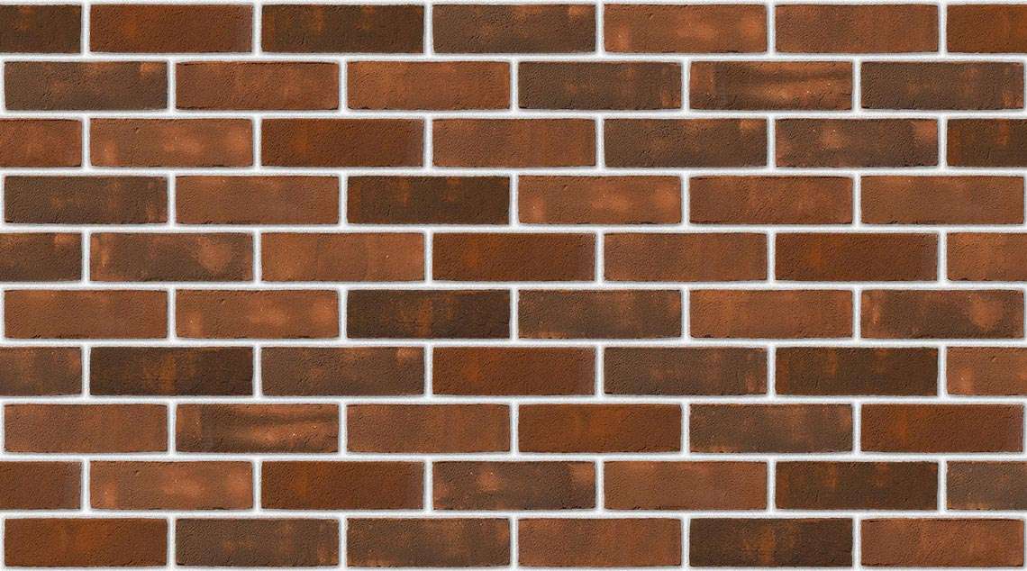 Old English Red with White mortar