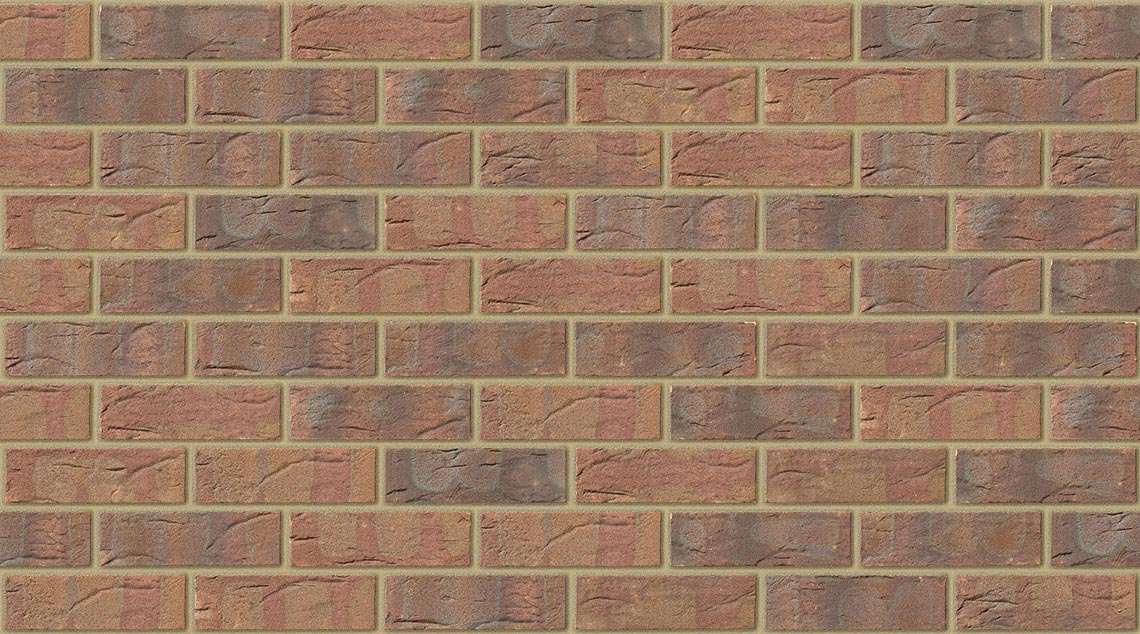 Village Russet Red Mixture with Buff mortar